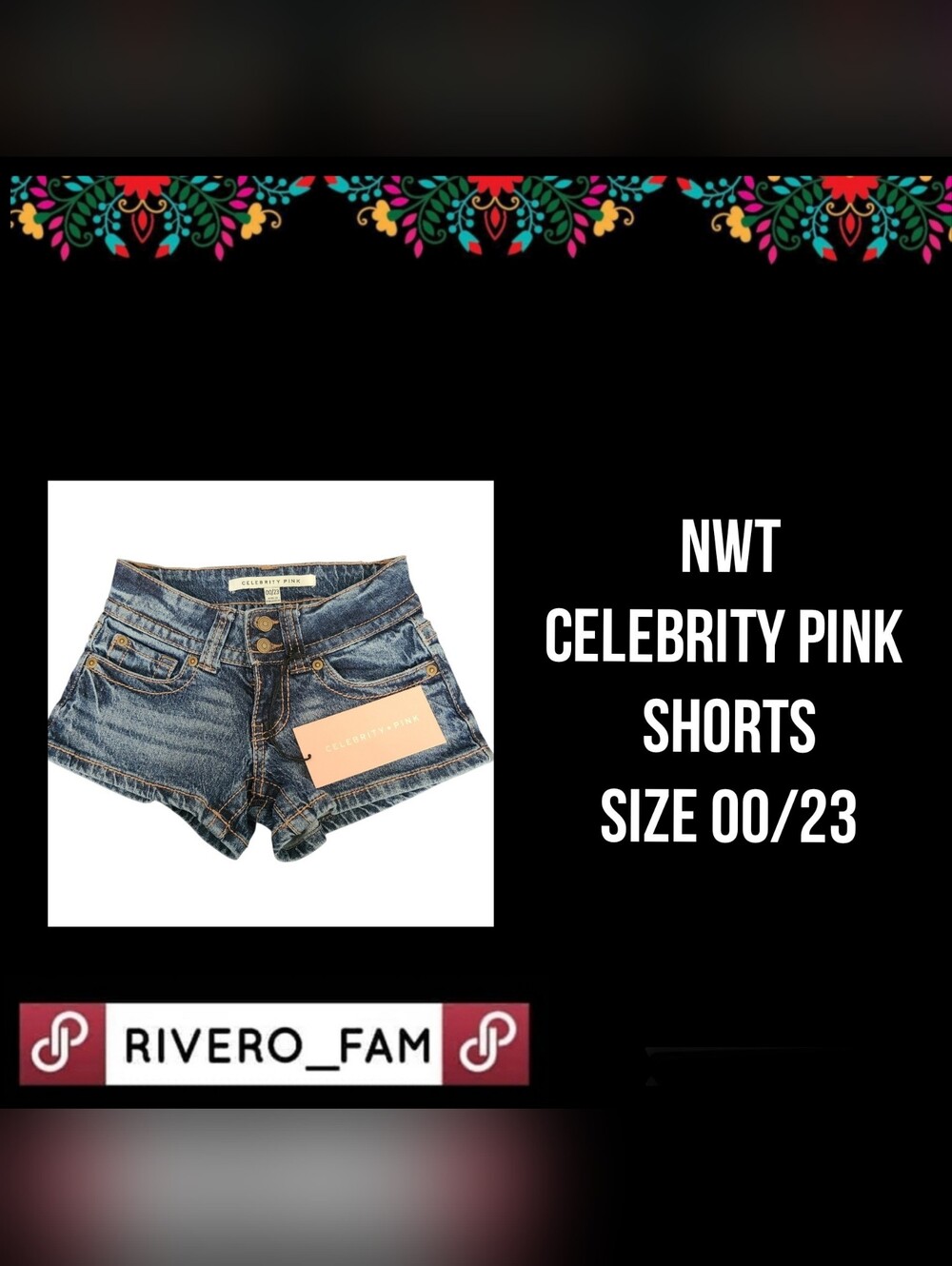 NWT | CELEBRITY PINK | MICRO SHORTS | SIZE 00/23
